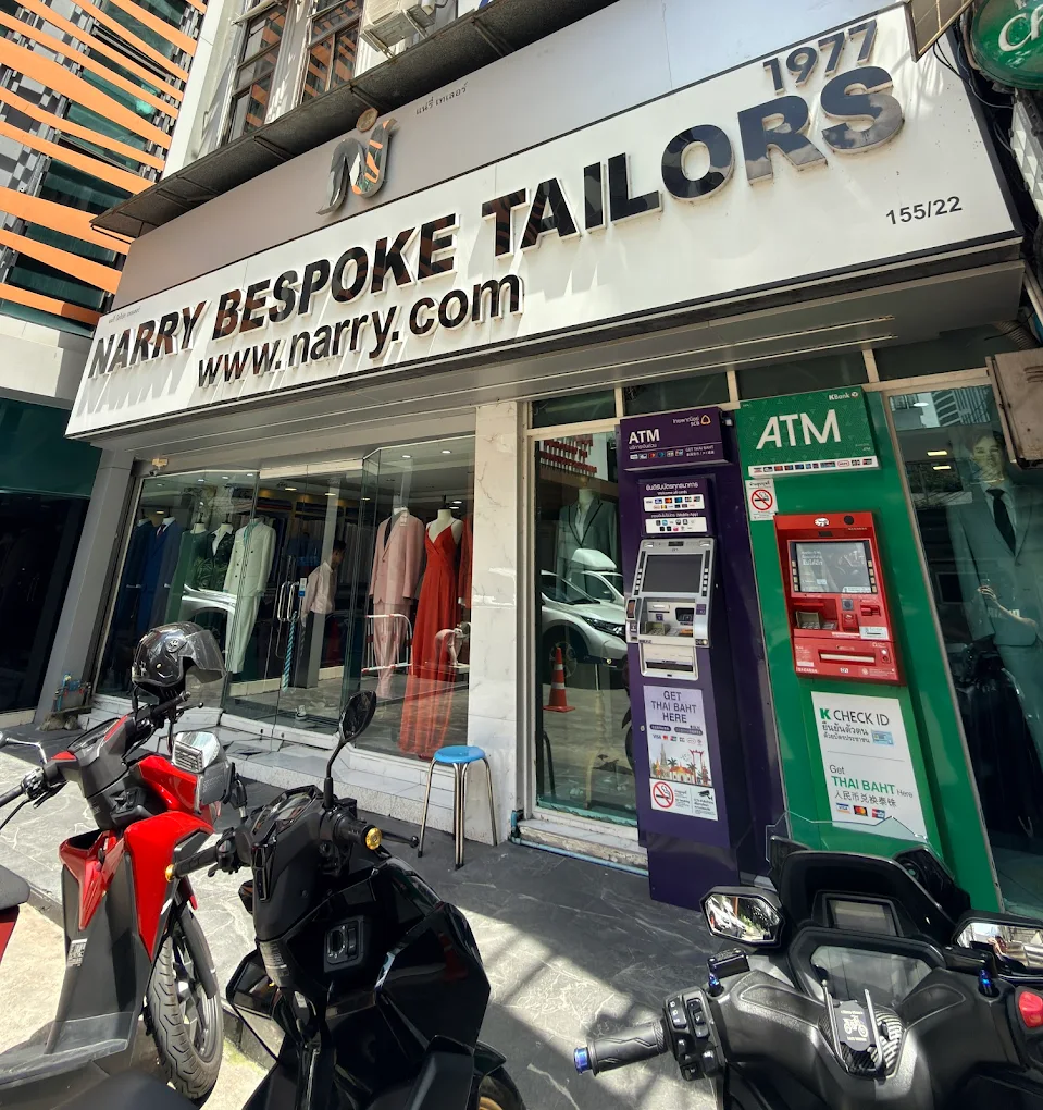 Narry Bespoke Tailors Bangkok showroom