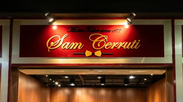 Sam Cerruti Tailor Review Store front