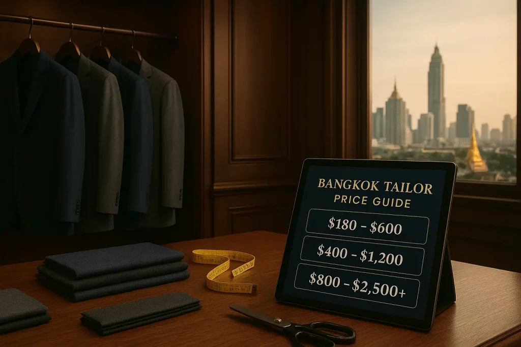 How much is a suit in Bangkok?