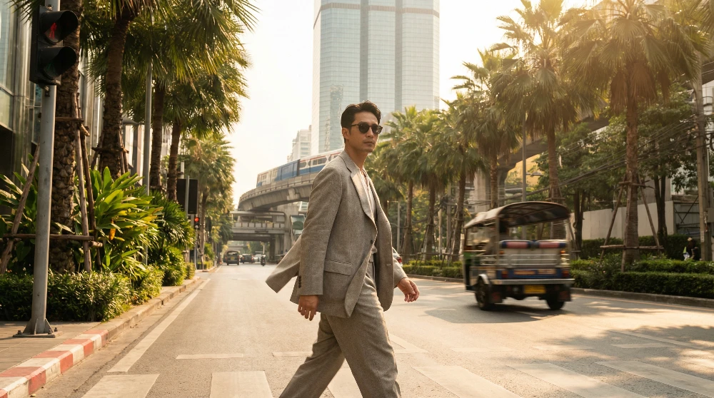 Suit for Bangkok's tropical climate