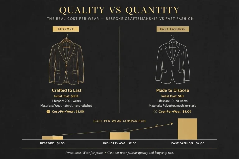 is a bespoke suit worth it cost-per-wear comparison of bespoke versus fast fashion
