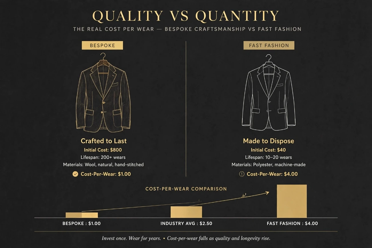 is a bespoke suit worth it cost-per-wear comparison of bespoke versus fast fashion